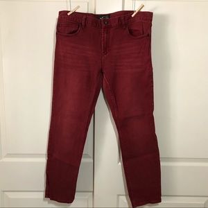 Rude Mens Maroon Denim